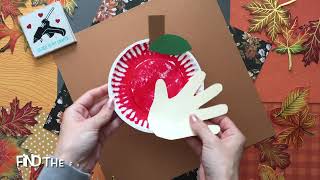 Paper Plate & Handprint Apple Picking Craft Idea 🍎