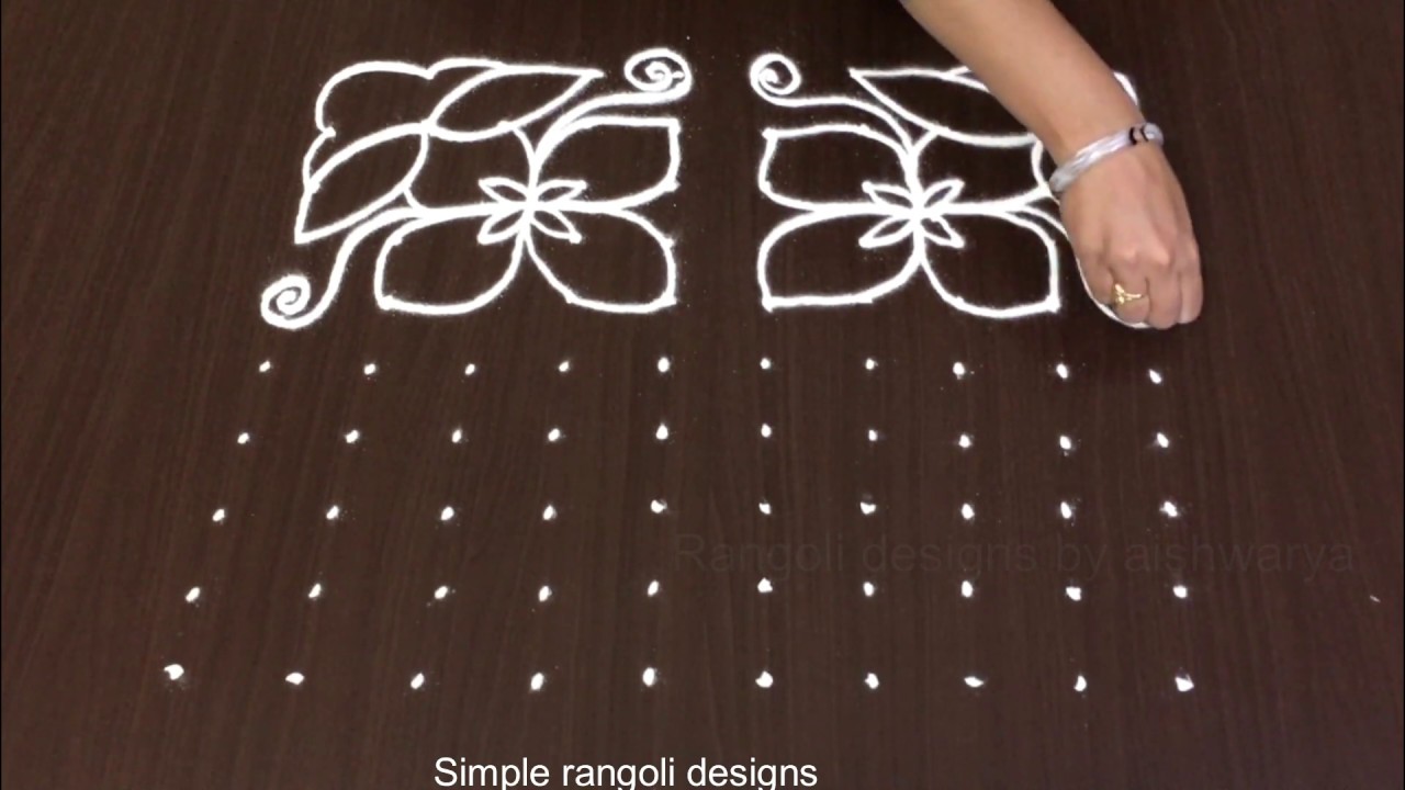 Rangoli Designs With Dots 10 by 10