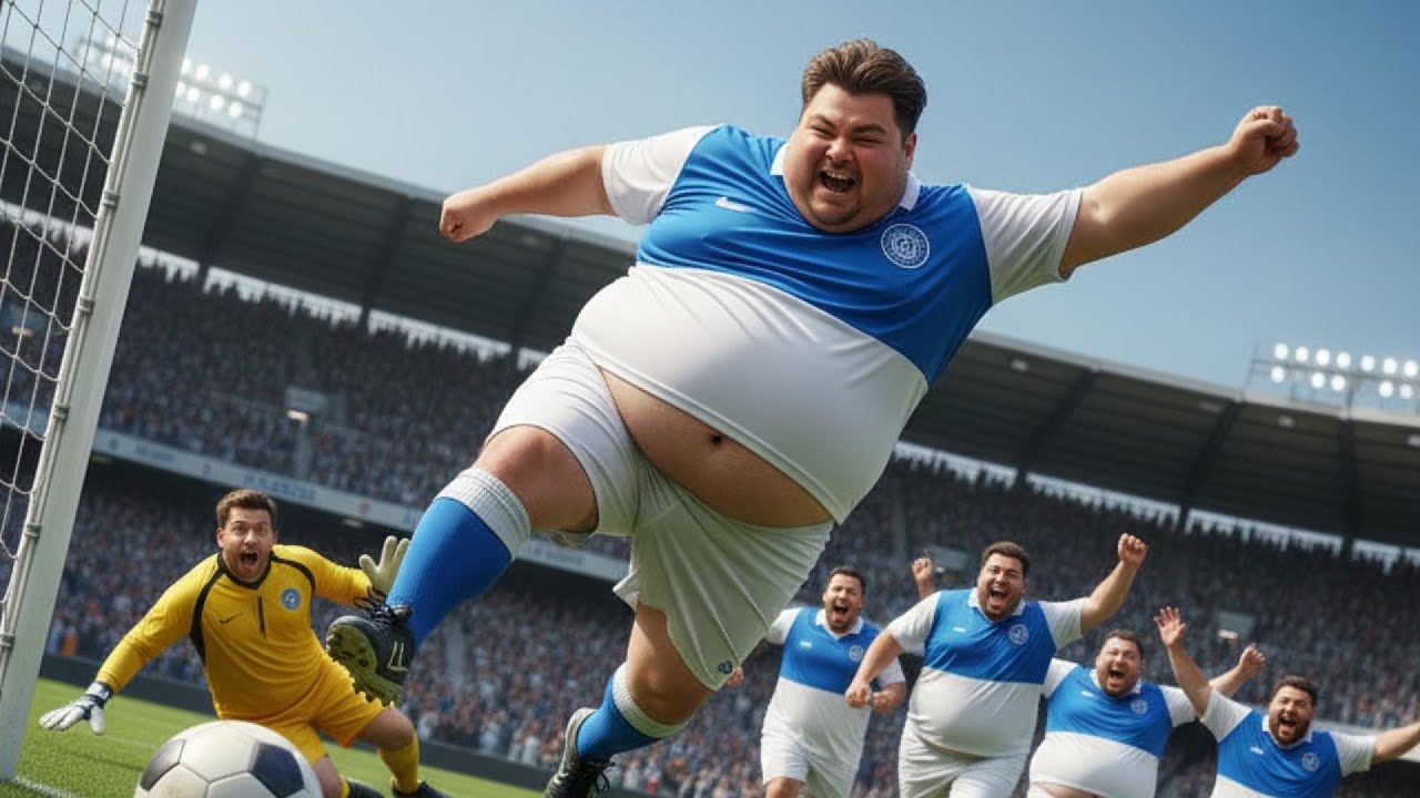 “Chubby Footballers Take Over the Field! 😂 Funniest Match Ever!” - YouTube