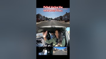 FAILED DURING THE EMERGENCY STOP #driving #test #fail #safety #blindspot #safety