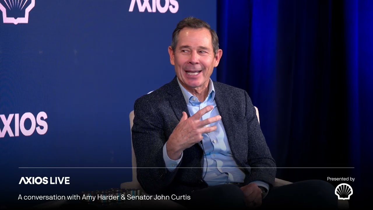Sen. John Curtis in conversation with Axios’ Amy Harder