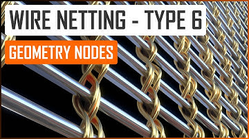 Procedural wire netting type 6/8 in Geometry nodes - Blender tutorial ENG