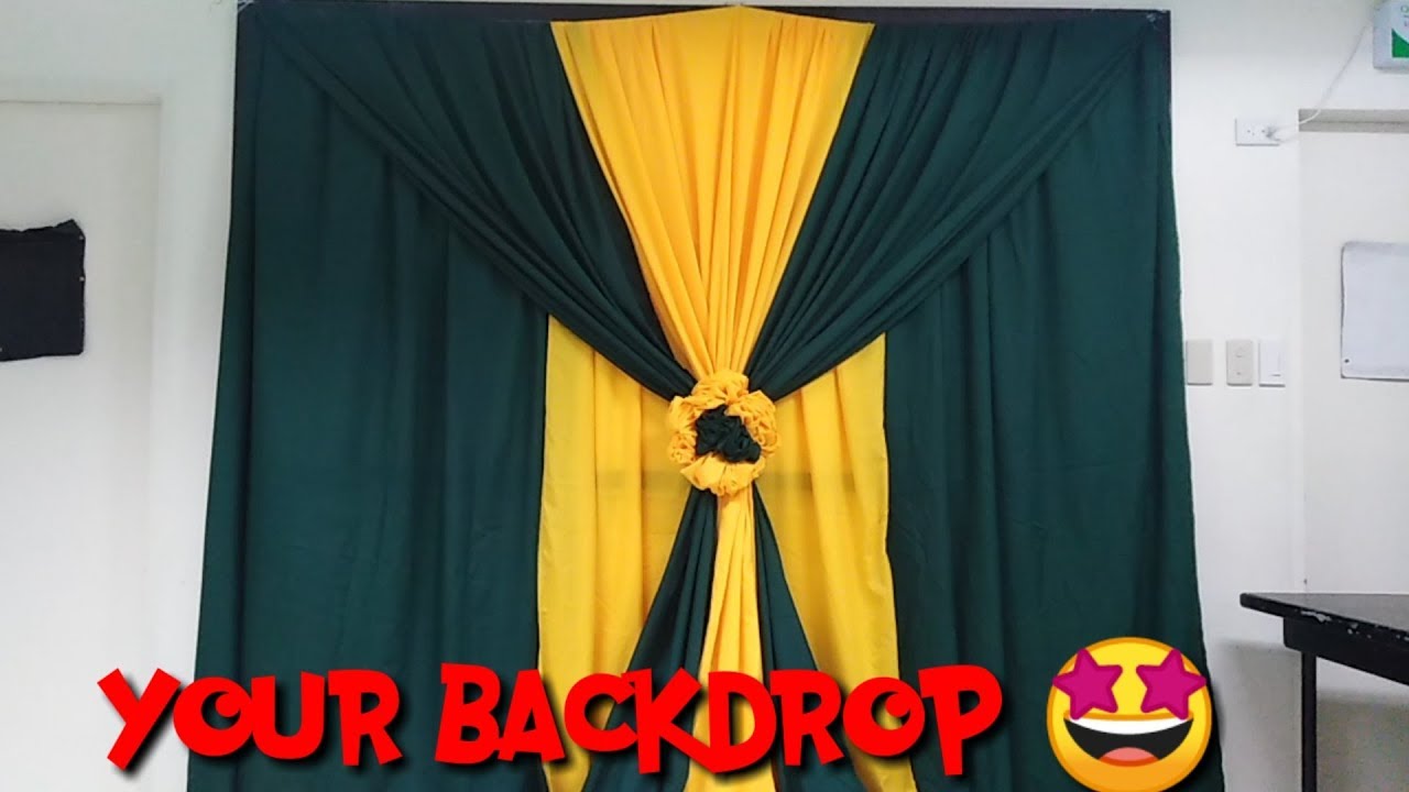 Backdrop ideas. Stage basic background. tutorial YouTube