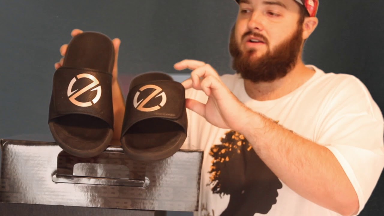 BigGameBG presents ZO2 Big Baller Brand Slides Black and Gold