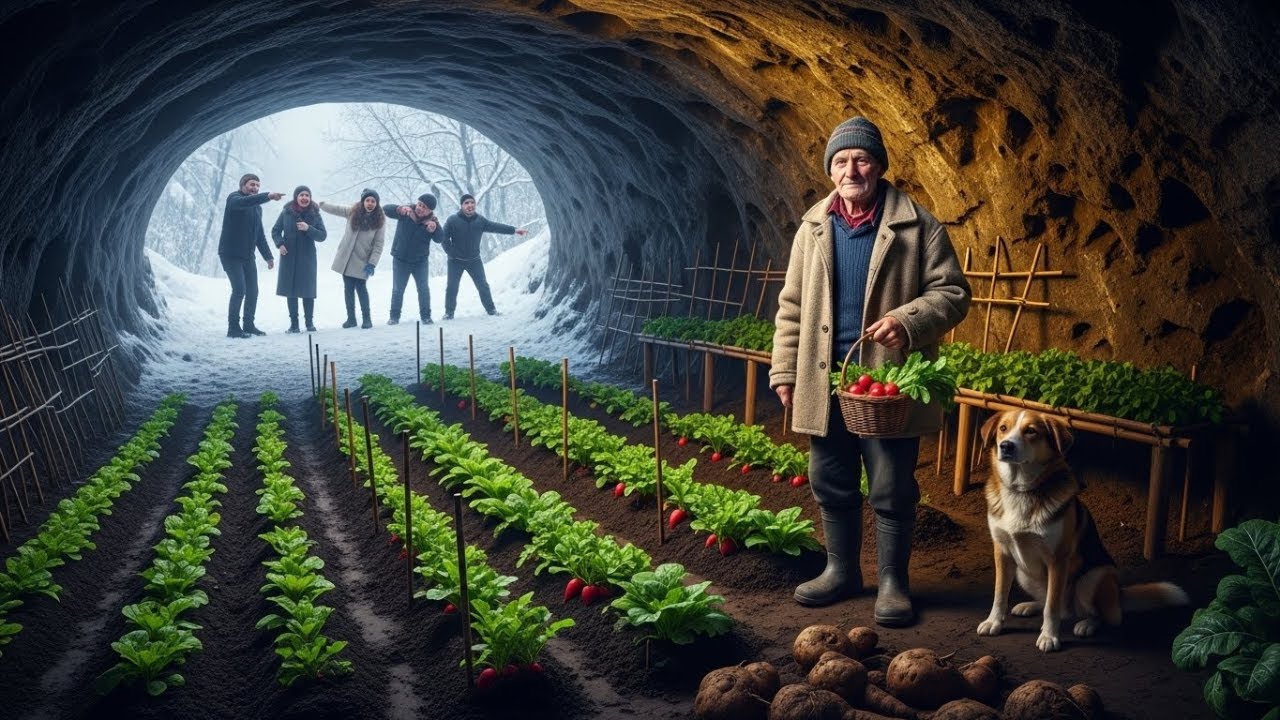 Bătrânul Și Câinele Său Au FostRidiculizați PentruGrădina Din Peșteră—Până Au Cultivat Hrană În Ian.