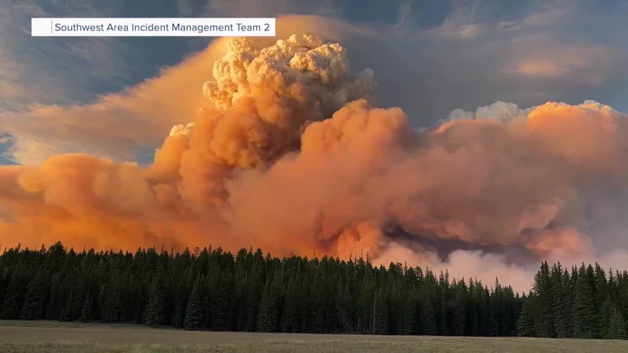The Dragon Bravo Fire in northern AZ becomes 10th largest in state history