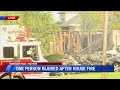 One injured in Roanoke house fire