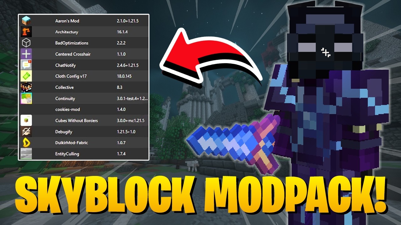 The ONLY SkyBlock Modpack You Need (FPS Boost + Personal Tweaks) - YouTube