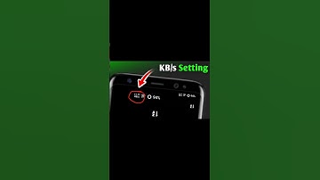 Real Time Network Speed | KB/S Settings On Kaise Karen | kb/s #settings