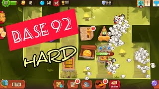 Base 92 Best Defense | King of thieves | Saved in 1 try