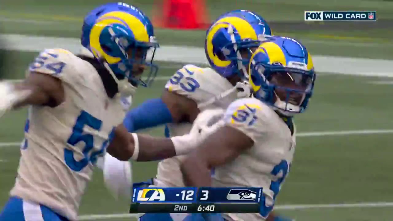 Darious Williams With The PICK-SIX Interception | Seahawks vs Rams NFC Wildcard 2021