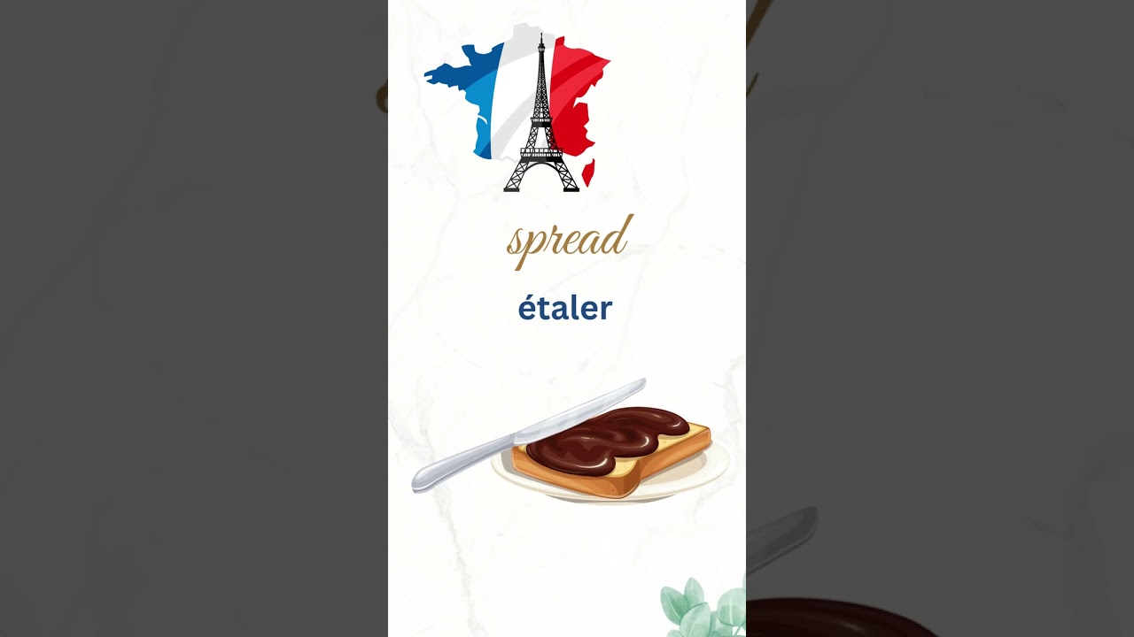 5. 𝙨𝙥𝙧𝙚𝙖𝙙 (french: étaler) 