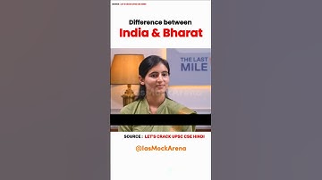 Difference between India & Bharat | Srishti Dabas, Rank 6 | UPSC 2023 |Mock Interview🔥 #shorts