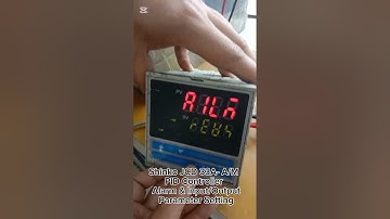 How to adjust alarm & input/output parameters of Shinko PID Controller JCD 33A- A/M