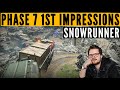 My FIRST impressions of SnowRunner Phase 7 "Snorizon"