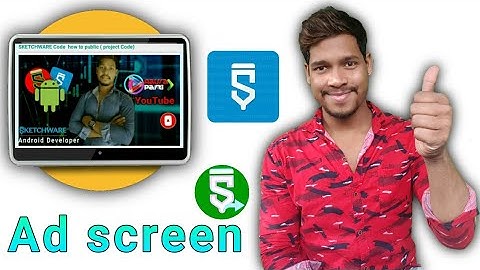 Sketchshare Ad screen project in sketchware/Aauraparti