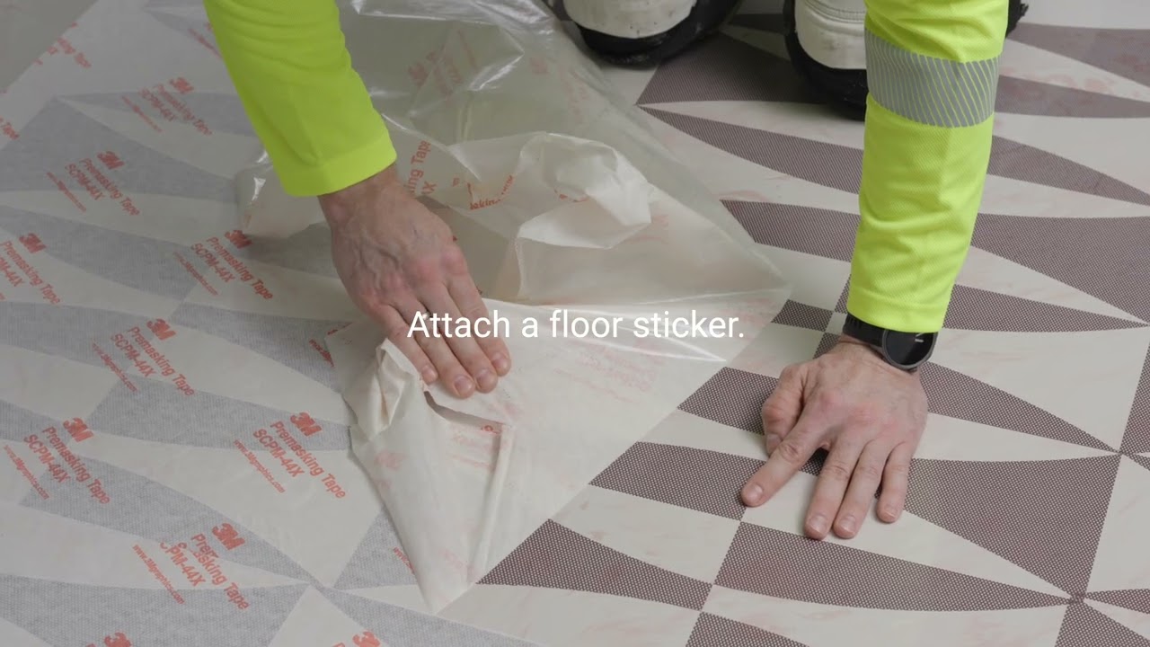 Floor design: Sticker Art Gloss