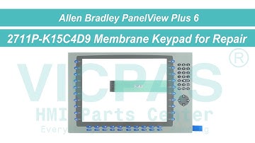 How to Repair 2711P-K15C4D9 Panelview Plus 6 Terminals Keypad LCD Display?
