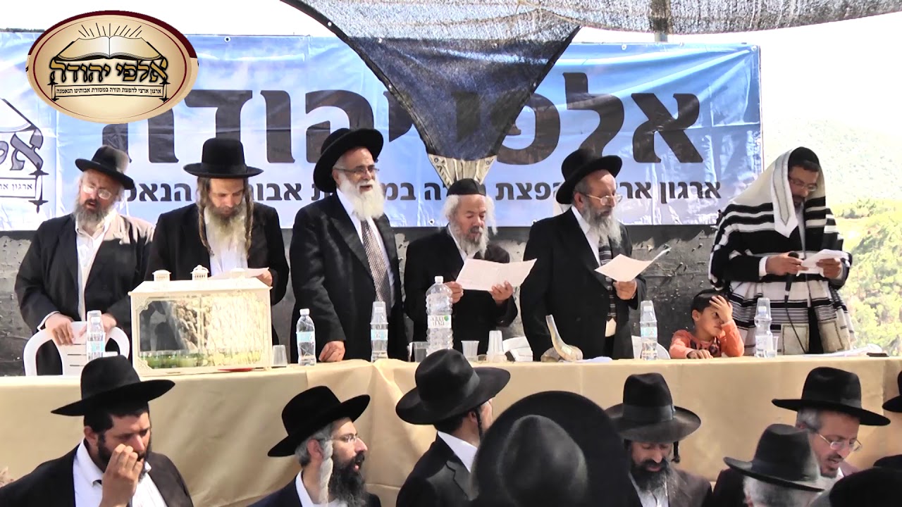 אמירת שירת הים בנוסח תימן בקהל אלפים - כנס האלף במירון | ארגון אלפי יהודה