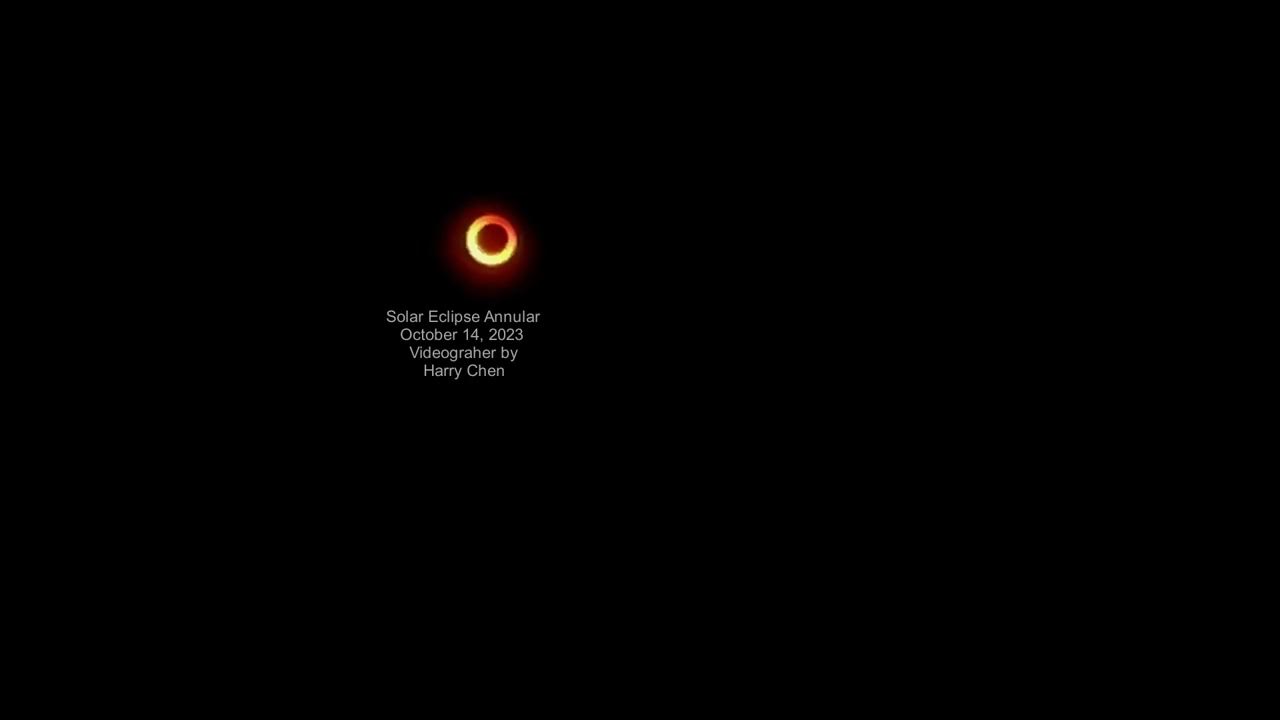 Annular Solar Eclipse aka Ring of Fire from Richfield, Utah Taken by