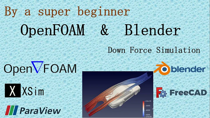 OpenFOAM & Blender : Down Force Simulation