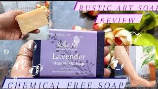Rustic Art Natural&Organic Lavender Oil Soap🫧 #rusticart #chemicalfree #bestsoap #acne #soap #review