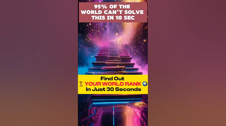 95% of the World Can't solve it...CAN YOU?