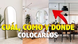 ✅ CÓMO y DÓNDE COLOCAR LOS ESPEJOS / TODO ACERCA de ESPEJOS en DECORACIÓN