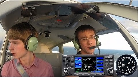 Piper Warrior First Flight - ATC Audio with Gauges