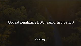 Celebrity ESG Insights: What You Need to Know Now – Operationalizing ESG – Rapid Fire Profile