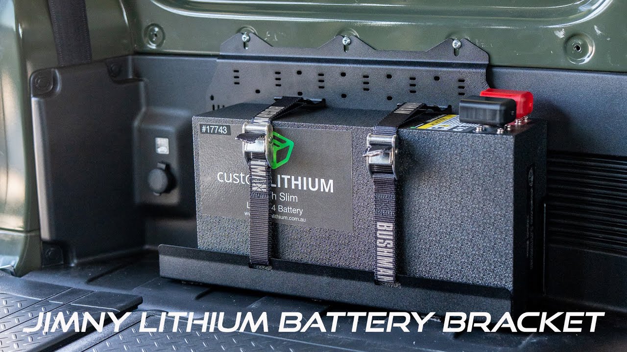 Suzuki Jimny Auxiliary 100AH Lithium Battery Mount How to Install YouTube