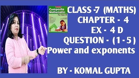 Ex-4D Q.(1-5) class 7th SChand new learning composite mathematics self practice