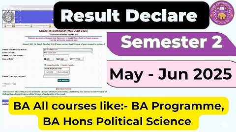 SOL 2nd Semester Result Declared All Courses 2025 | DU Sol 2nd Semester Result  2025_NEP ALL Courses