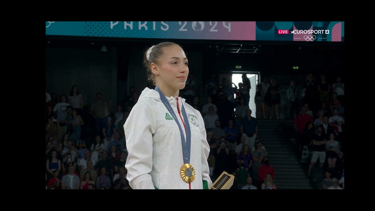 médaille d'or pour Kaylia Nemour #algerie #jeuxolympiques