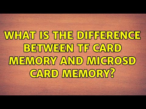 Video: Ano ang TF memory?