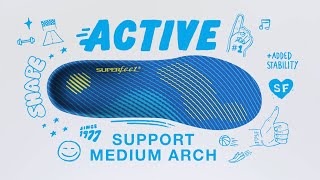Superfeet Active Support Medium Arch Insoles