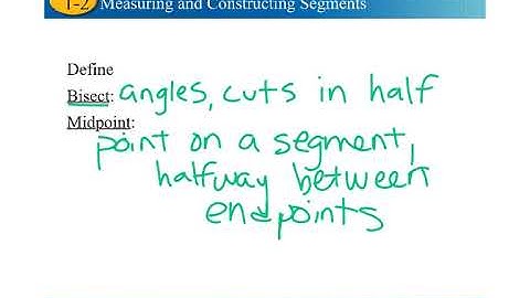 Geometry 1.2 Notes Video