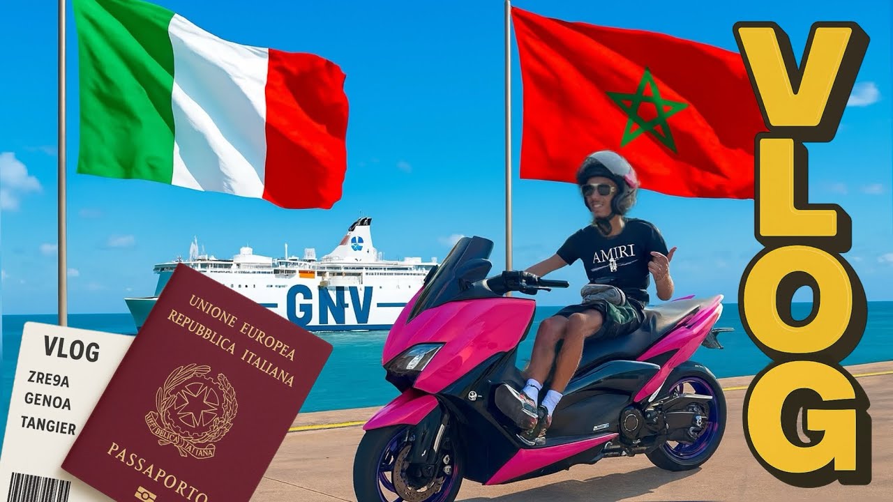 🛵💥 Dal sogno all’incubo: ITALIA–MAROCCO con il TMAX! 🇮🇹➡️🇲🇦 GNV
