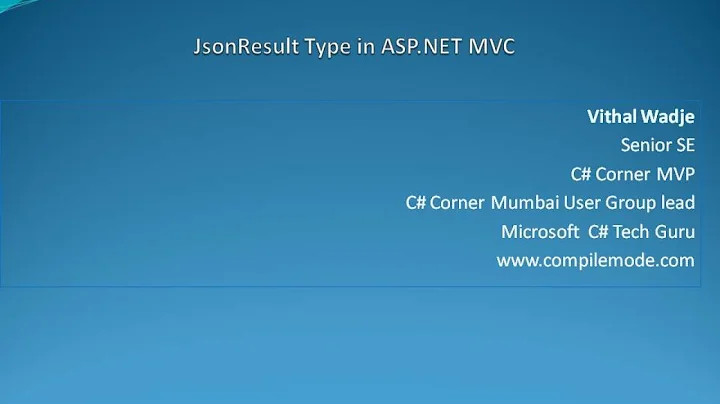 JsonResult Types in ASP.NET MVC
