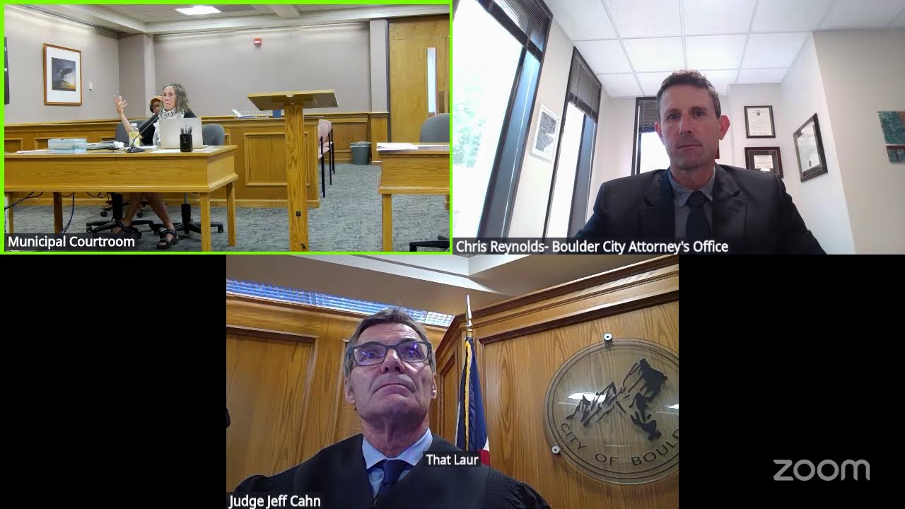 Monday, Boulder Municipal Court Session