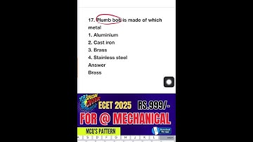 Mechanical MCQs for ECET 2025 🚀 | Q-119 Strategy to Achieve Top Rank!,#ecet2025