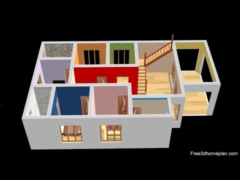 9x15 Metres Small House Design Plan For 18 Lac 3 Bedrooms American Kitchen With Car Parking 2020 You 9x15 Metres Small House Design Plan For, Simple House Plan Design 3d 3 Bedroom