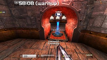 Quake Live: Race, Dm6 / Campgrounds, Strafe only! 24.944