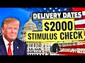 📈$2000 IRS Stimulus November Check💰Sending Out Automatic if?🎉Social Security SSI,SSDI,VA Seniors?✅