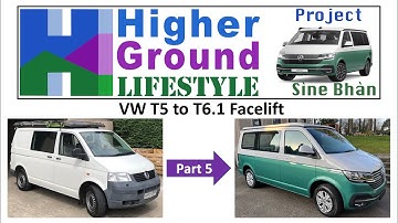 VW T5 to VW T6.1 Front End Facelift - Step by Step: Part 5 (Inserts, side repeaters & battery cover)
