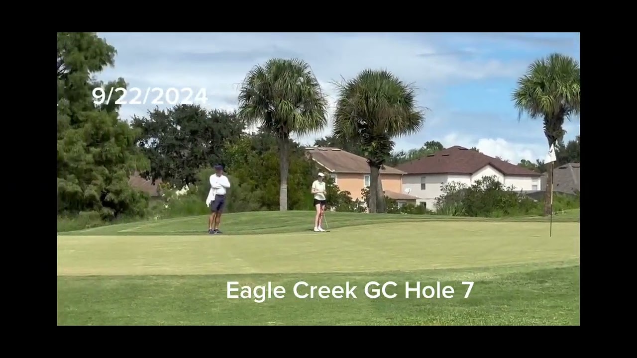 Alyssa at Eagle Creek hitting 60ft putts on the same hole, 4 years apart