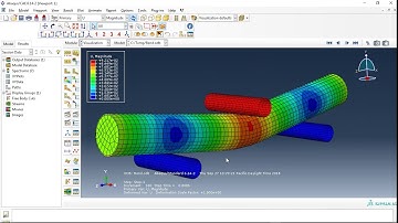 Simulation Flexural response of concrete-filled seamless steel tubes in ABAQUS