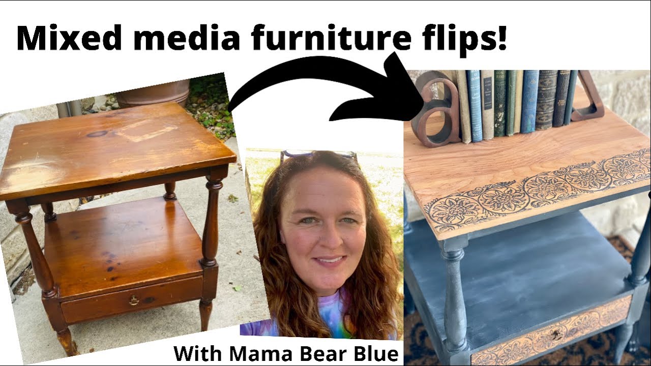 Easy furniture flips, mixed media style! YouTube