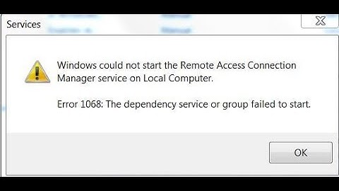 How To Fix Windows Error 1068
