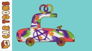 Car Toons car wash. Kids' cartoon with cars.